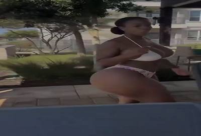 Endowed Baddie Flaunting Her Body On The Street Of New York